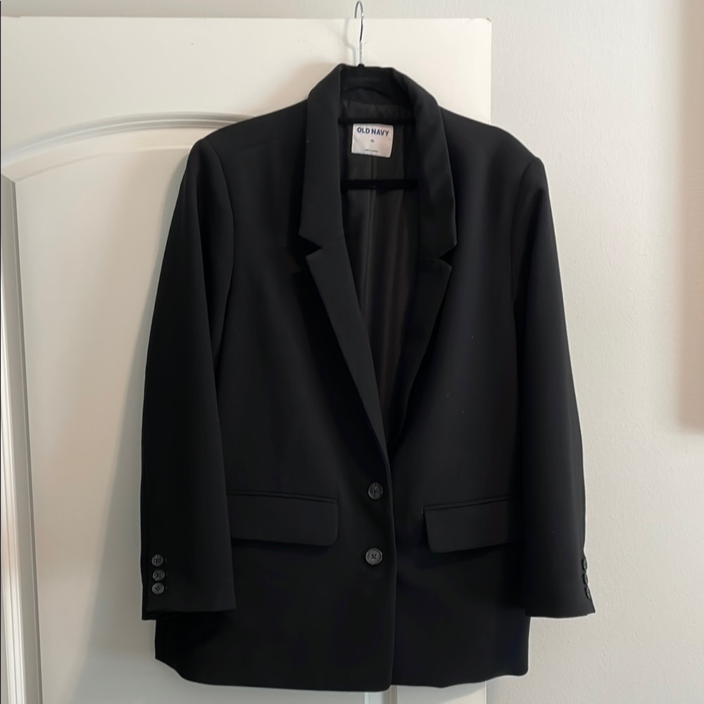 Old Navy Black Blazer Classic Tailored Jacket